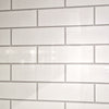London White Brick - PVC Gloss Waterproof Wall Panelling