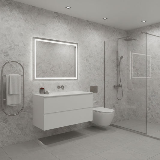 PVC Gloss Shower Wall Panel - Fino Grey Matt (SP12)
