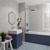 PVC Gloss Shower Wall Panel - Fino Grey Gloss (SP13)