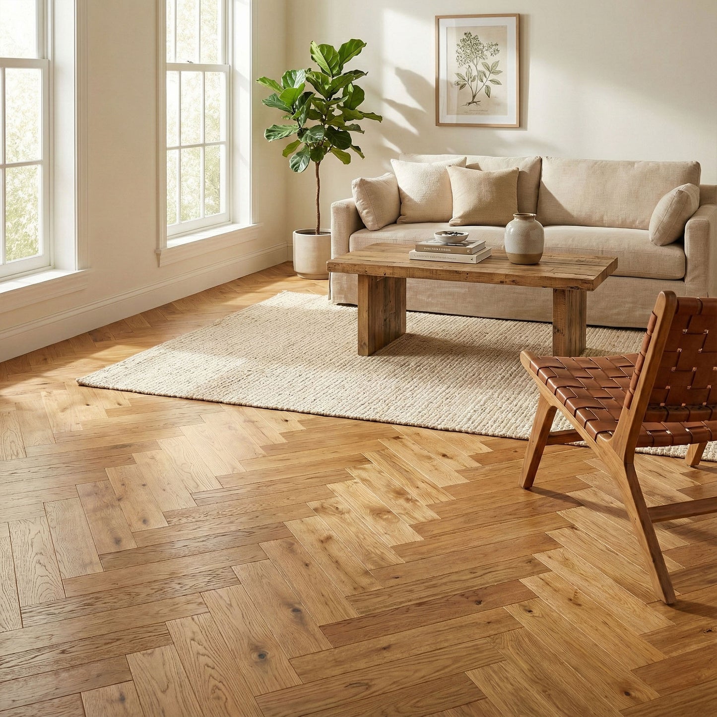Natural Oak - 18mm Brushed & Oiled Sample (LIBSOHB18x90NAT)