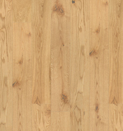 Natural Oak - 14x164x2230mm Light Brushed Engineered Real Wood Flooring (EOTG14x164NAT)