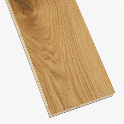 Natural Oak - 14x164x2230mm Light Brushed Engineered Real Wood Flooring (EOTG14x164NAT)