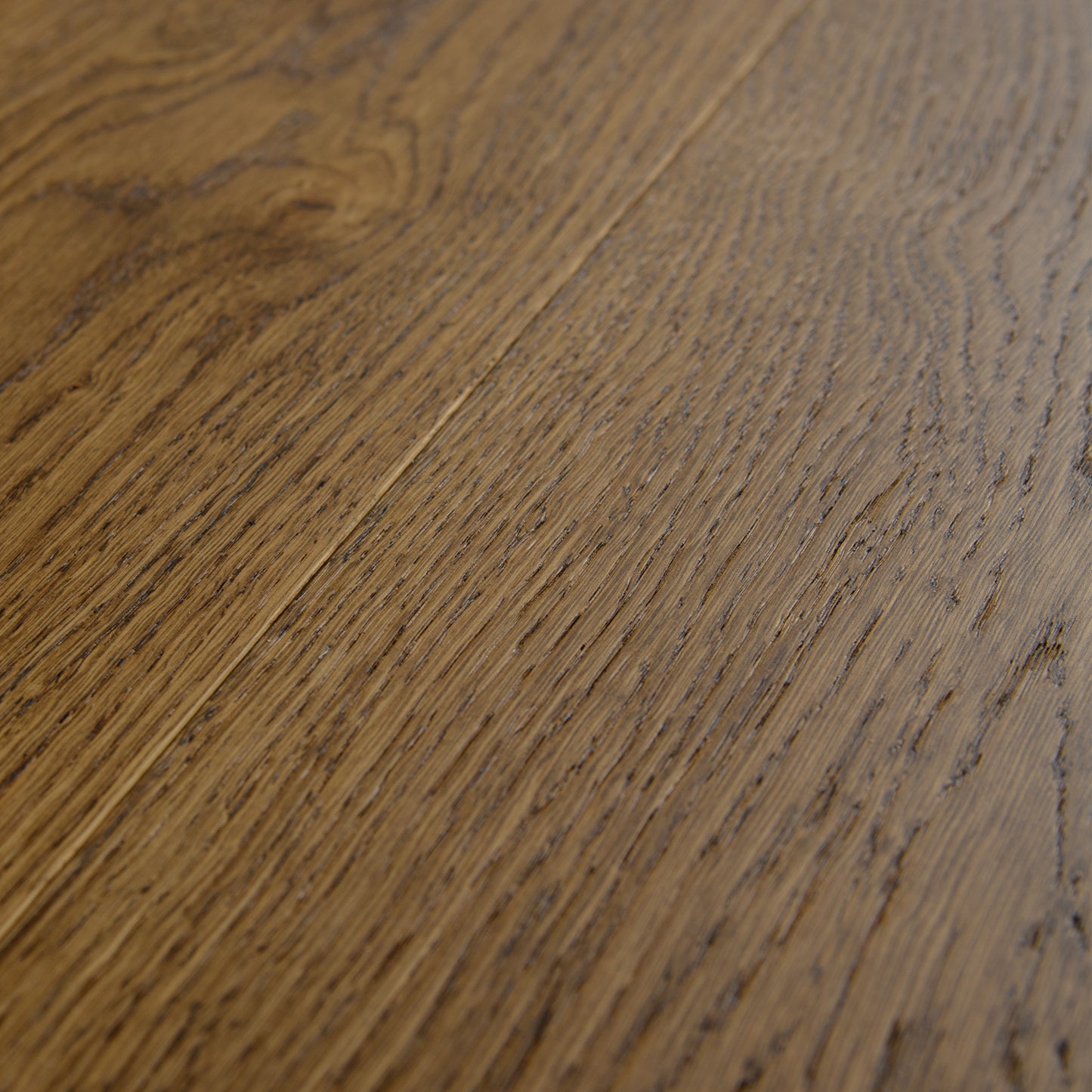 Nugat Oak - 14x194x2230mm Light Brushed Engineered Real Wood Flooring (EOTG14x194NUG)