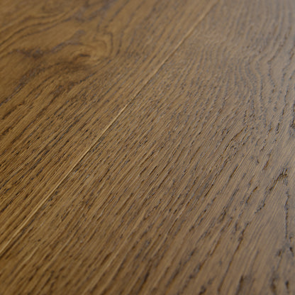 Nugat Oak - 14x194x2230mm Light Brushed Engineered Real Wood Flooring (EOTG14x194NUG)