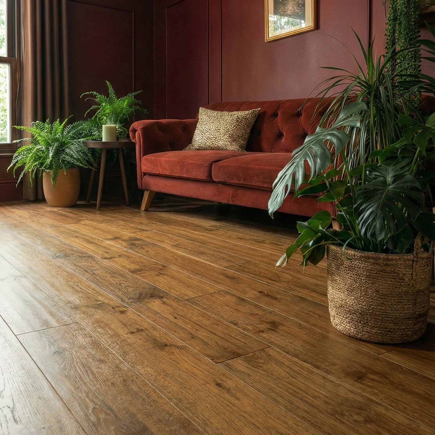 Nugat Oak - 14mm Light Brushed Engineered Real Wood Flooring