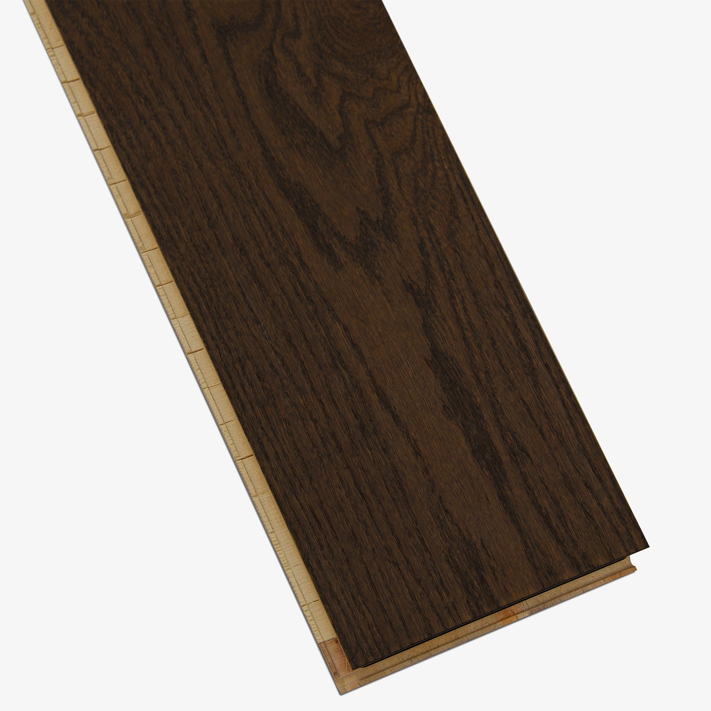 Brown Oak - 14x234x2430mm Light Brushed 5G Click Engineered Real Wood Flooring (EOCL14x234BRO)