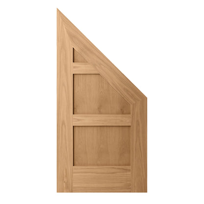 Oak Internal Unfinished Shaker 4 Panel Angled Under-Stair Made-to-Measure Cupboard Door