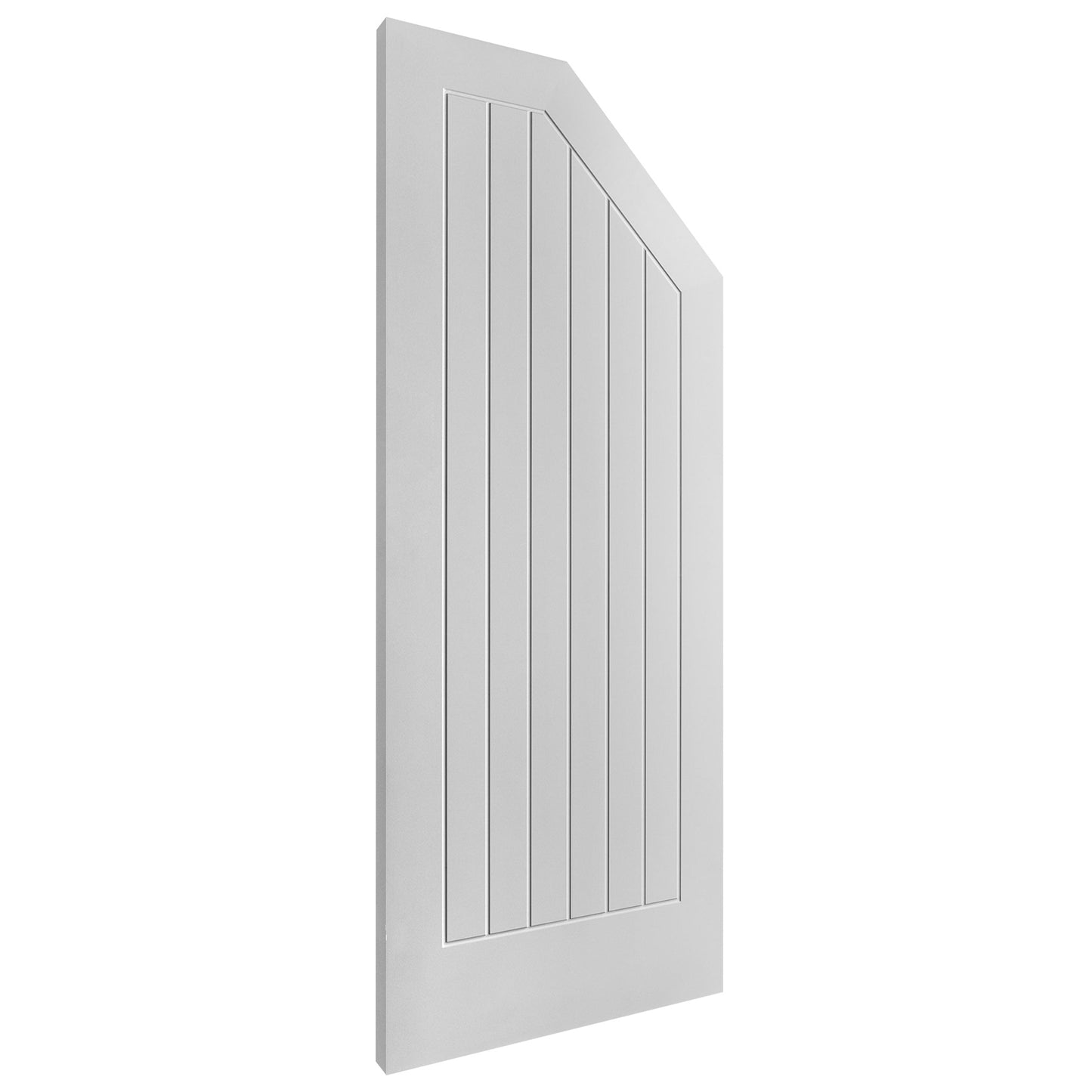 White Internal Primed Cottage Angled Under-Stair Made-to-Measure Cupboard FD30 Fire Door