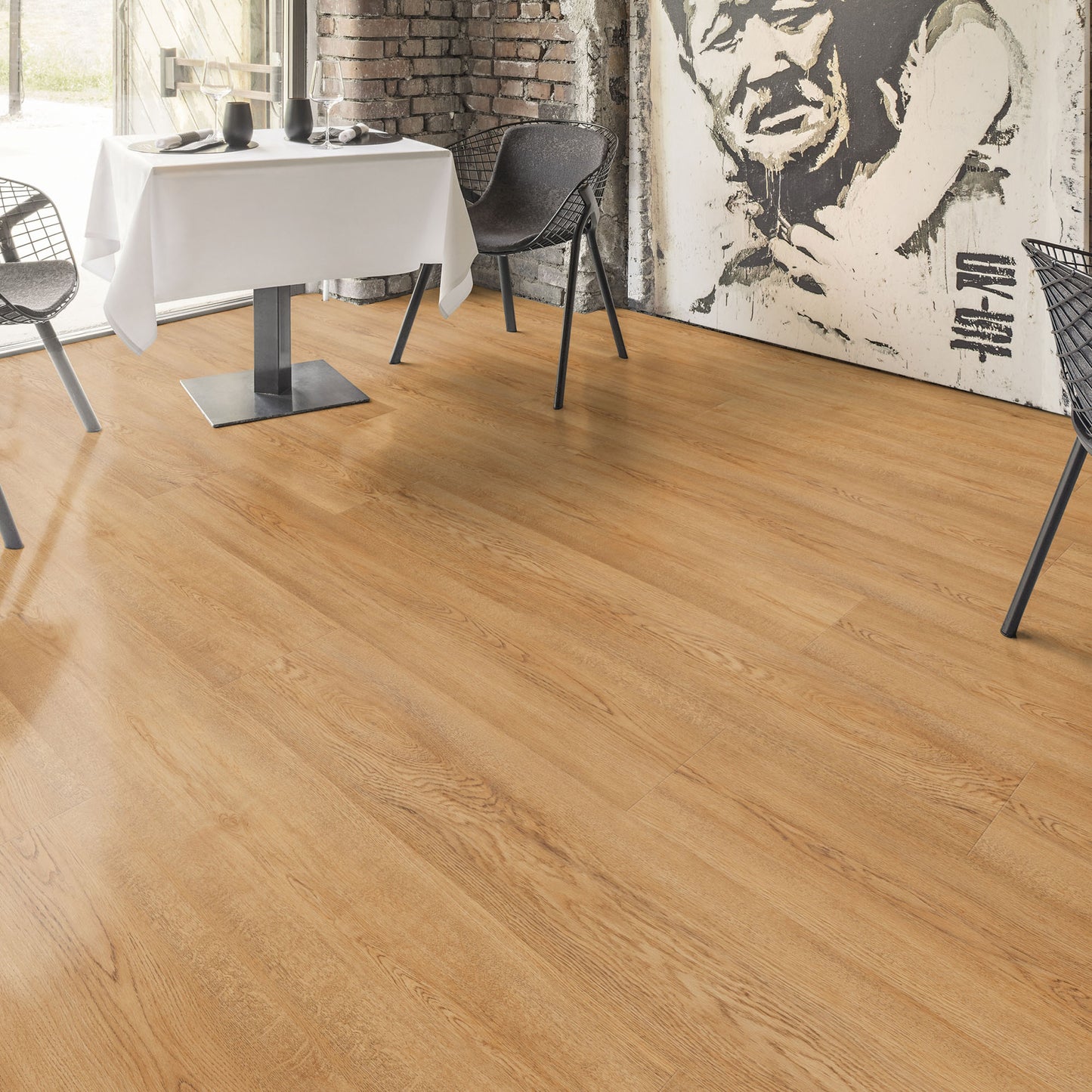 Oak Brera Classic - Aqua pro 8.5mm High Gloss Sample (O931)