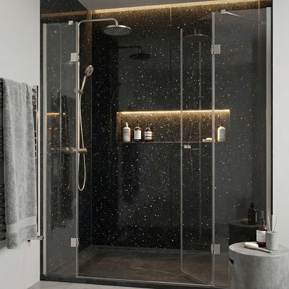 Black Sparkle - PVC Gloss Shower Wall Panel