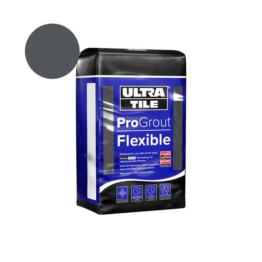 Charcoal - Ultra ProGrout 3kg Flexible Wall & Flooring Grout