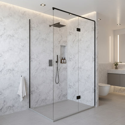 Smokey Stone - 2420 x 600mm Waterproof Wall Panelling