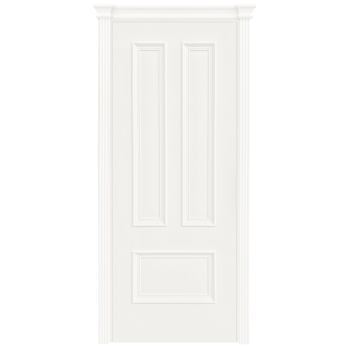 White Internal Fully Finished Belgravia 3 Panel Door