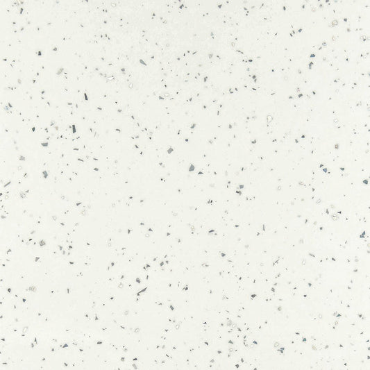 White Sparkling -  2420 x 1200mm Waterproof Post-formed Wall Panelling (EL-QUARB-1200-PF)