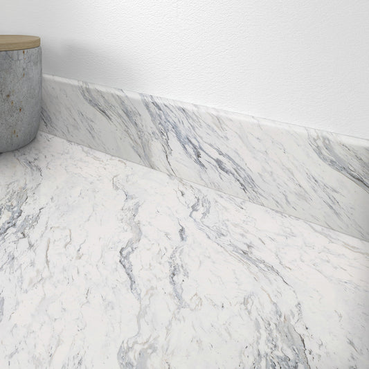 Calacutta Marble - Rounded Edge Upstand 3000mm