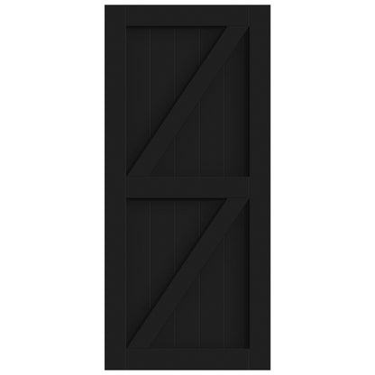 Black Internal Primed Z Brace Barn Door