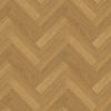 Invisible Light Brushed Oak - Herringbone 14mm Matt Lacquered Engineered Real Wood Flooring (124562)