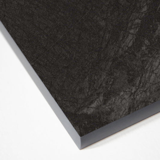 Raja Black - Compact Square Edge Laminate Worktop 3050mm x 650mm x 12.5mm