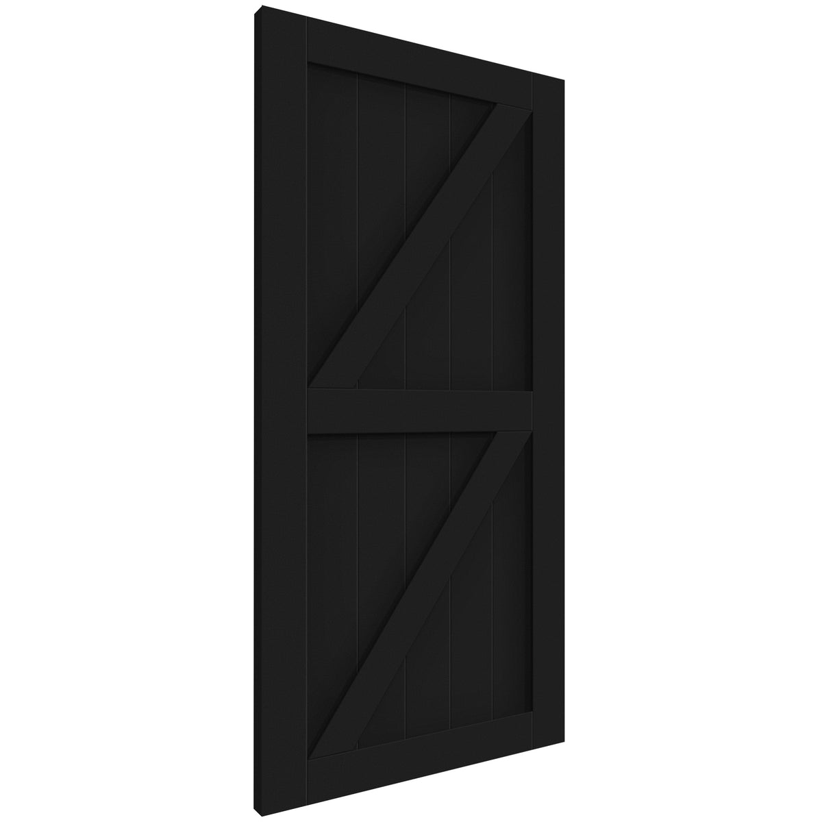 Black Internal Primed Z Brace Barn Door