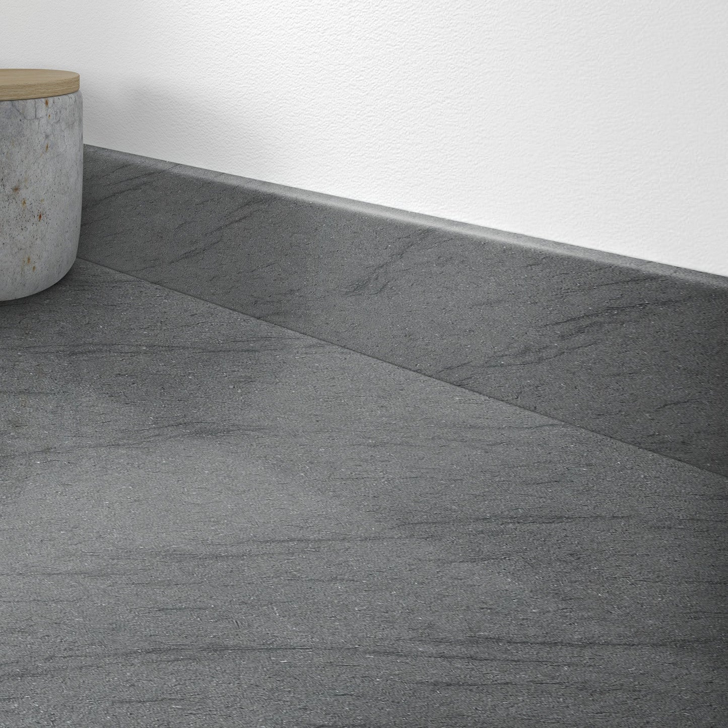 Silver Granite - Rounded Edge Upstand 3000mm