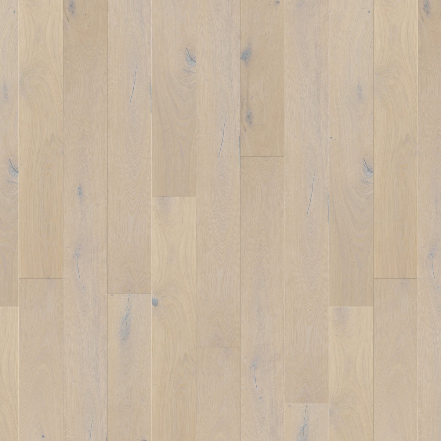 New White Oak - 14x164x2230mm Light Brushed Engineered Real Wood Flooring (EOTG14x164NW)
