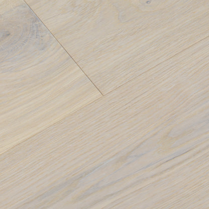 New White Oak - 14x164x2230mm Light Brushed Engineered Real Wood Flooring (EOTG14x164NW)
