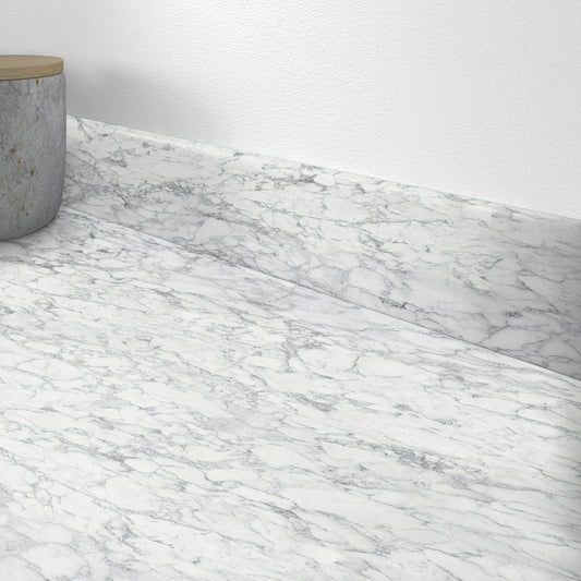 Marmo Bianco - Rounded Edge Upstand 3000mm
